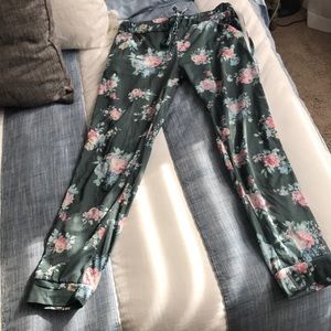 Floral joggers